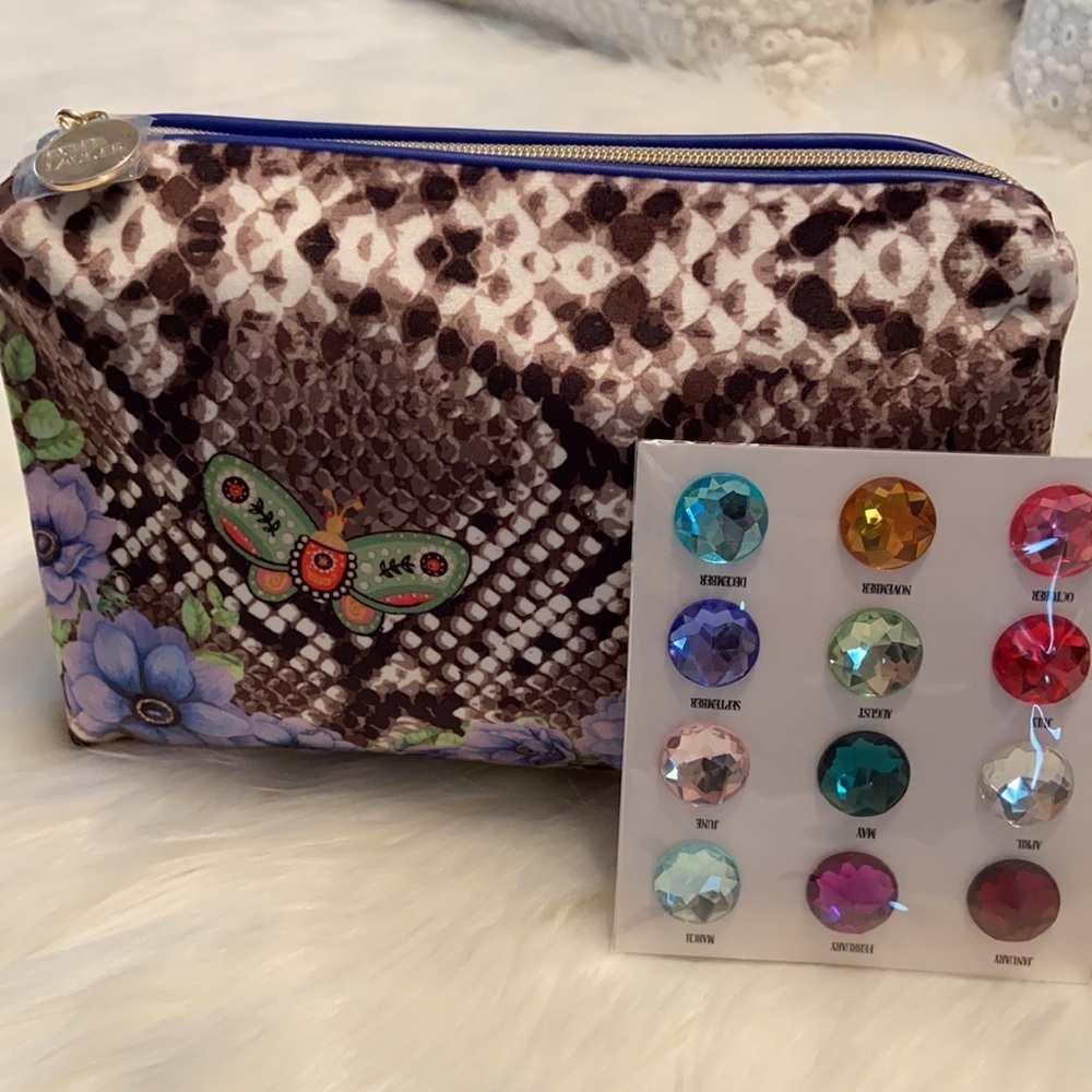 NWOT Estée Lauder Cosmetic Bag w/ Birthstone